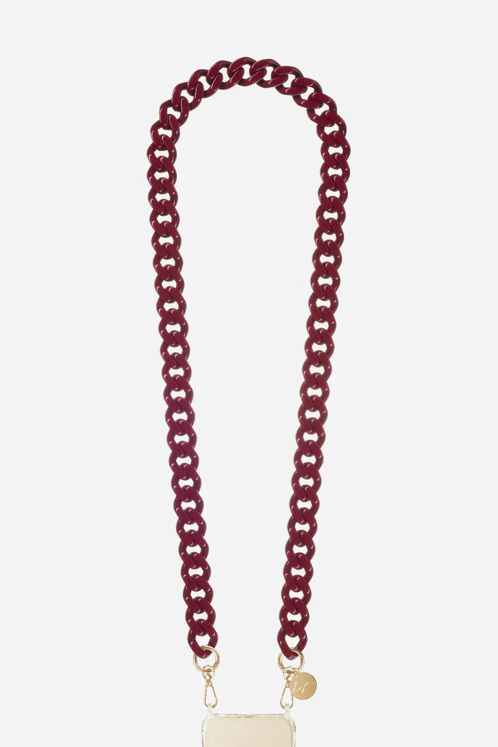 CHAINE LONGUE GIA BORDEAUX 120 CM