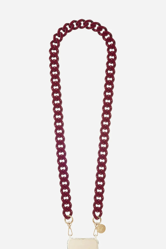 CHAINE LONGUE GIA BORDEAUX 120 CM