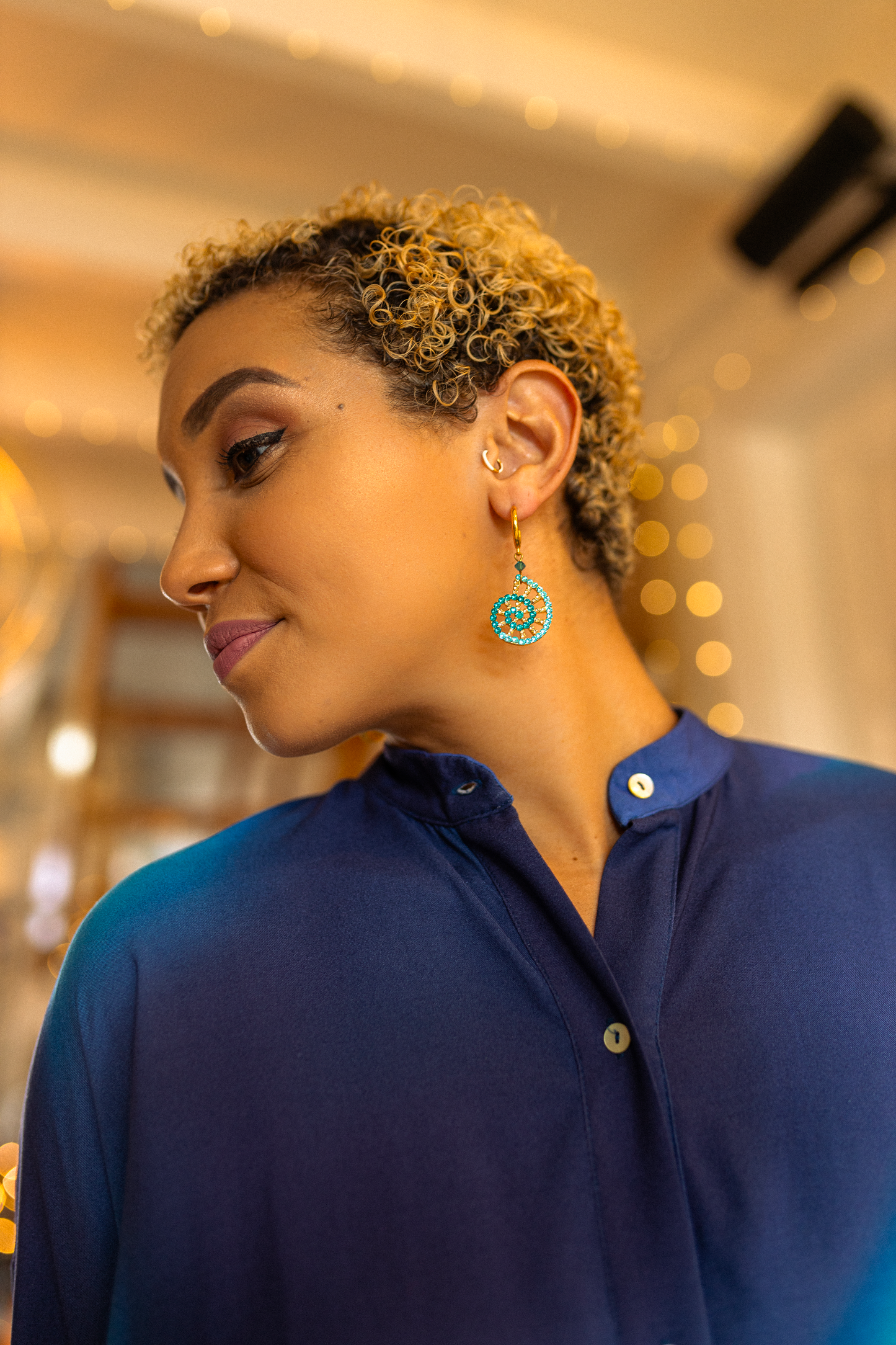 Nautilus earrings