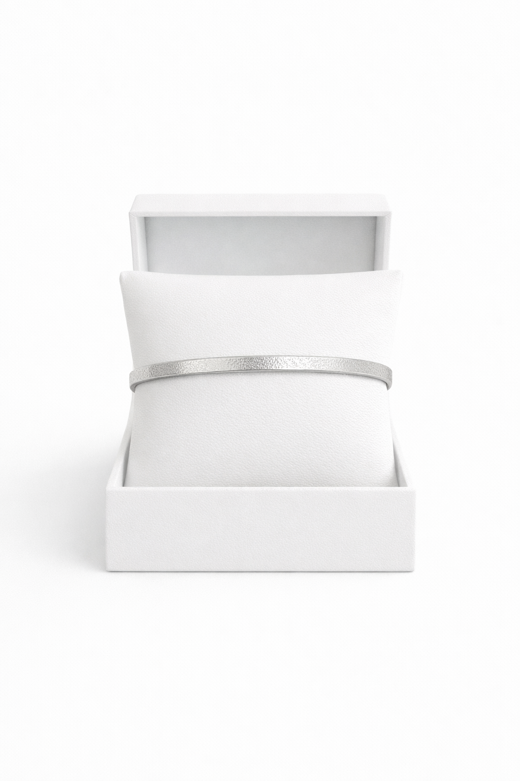 Bracelet ARGELYA jonc martelé acier inoxydable minimaliste