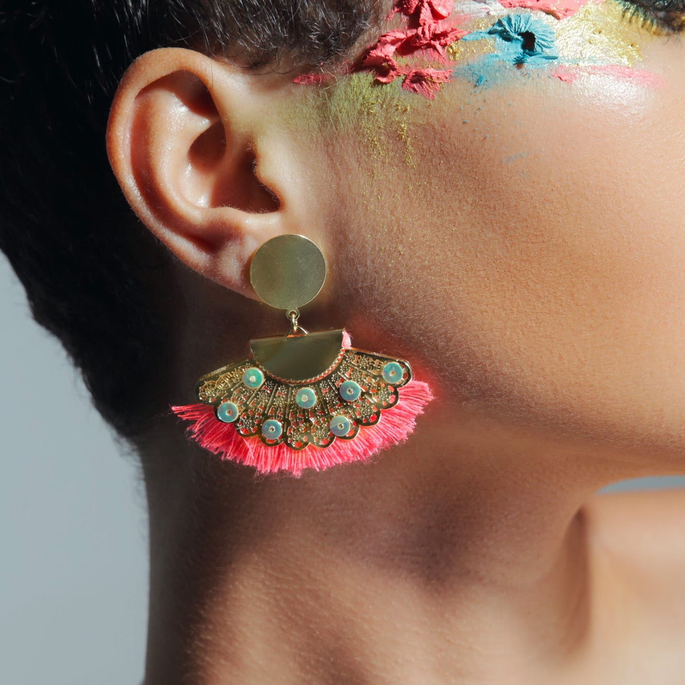 Boucles Ailes Franges Carnival