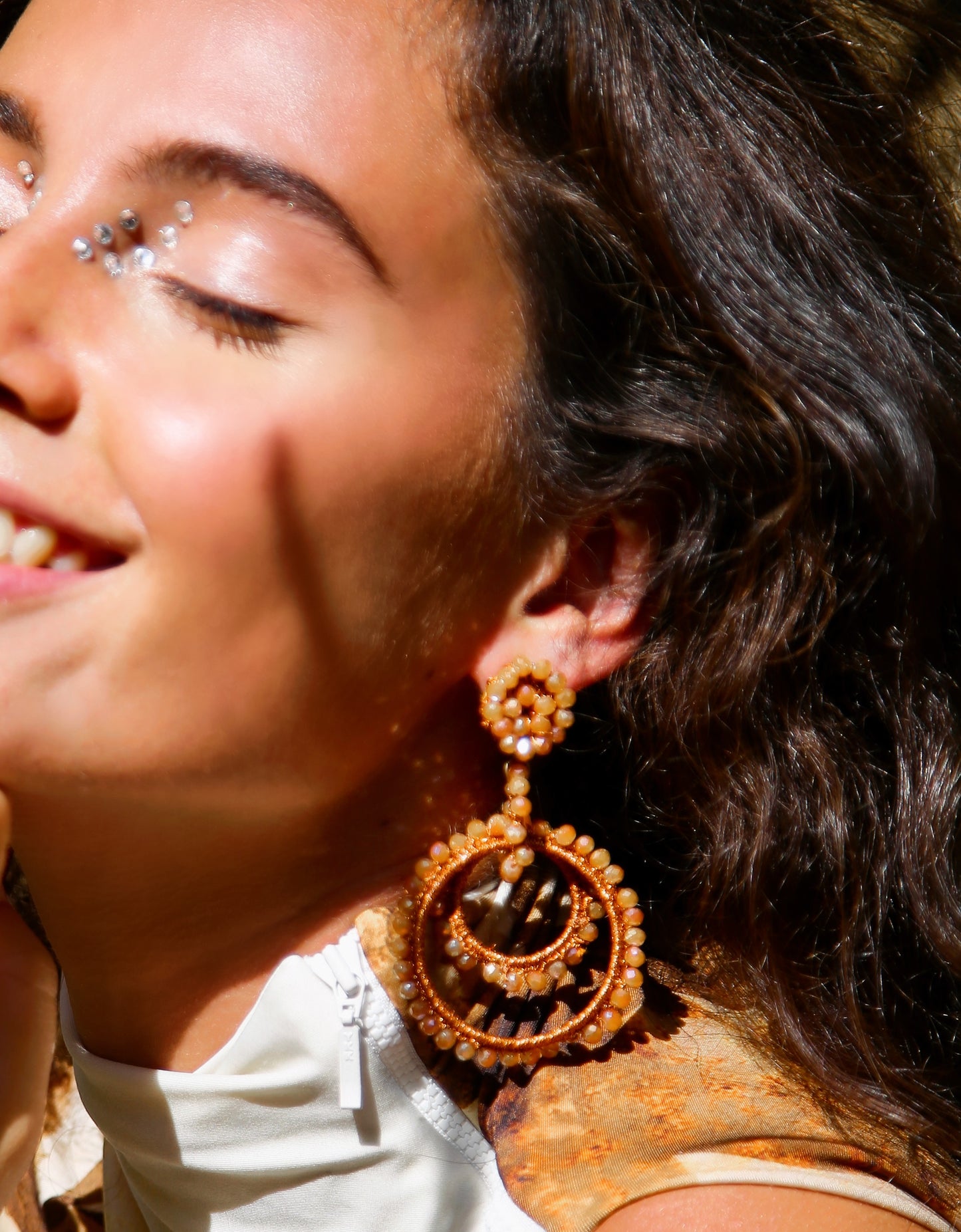 Boucles multicercles en perles