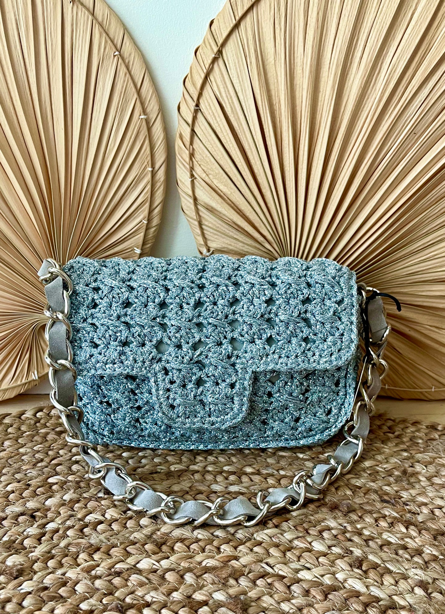 ELEGANCE Silver Handbag