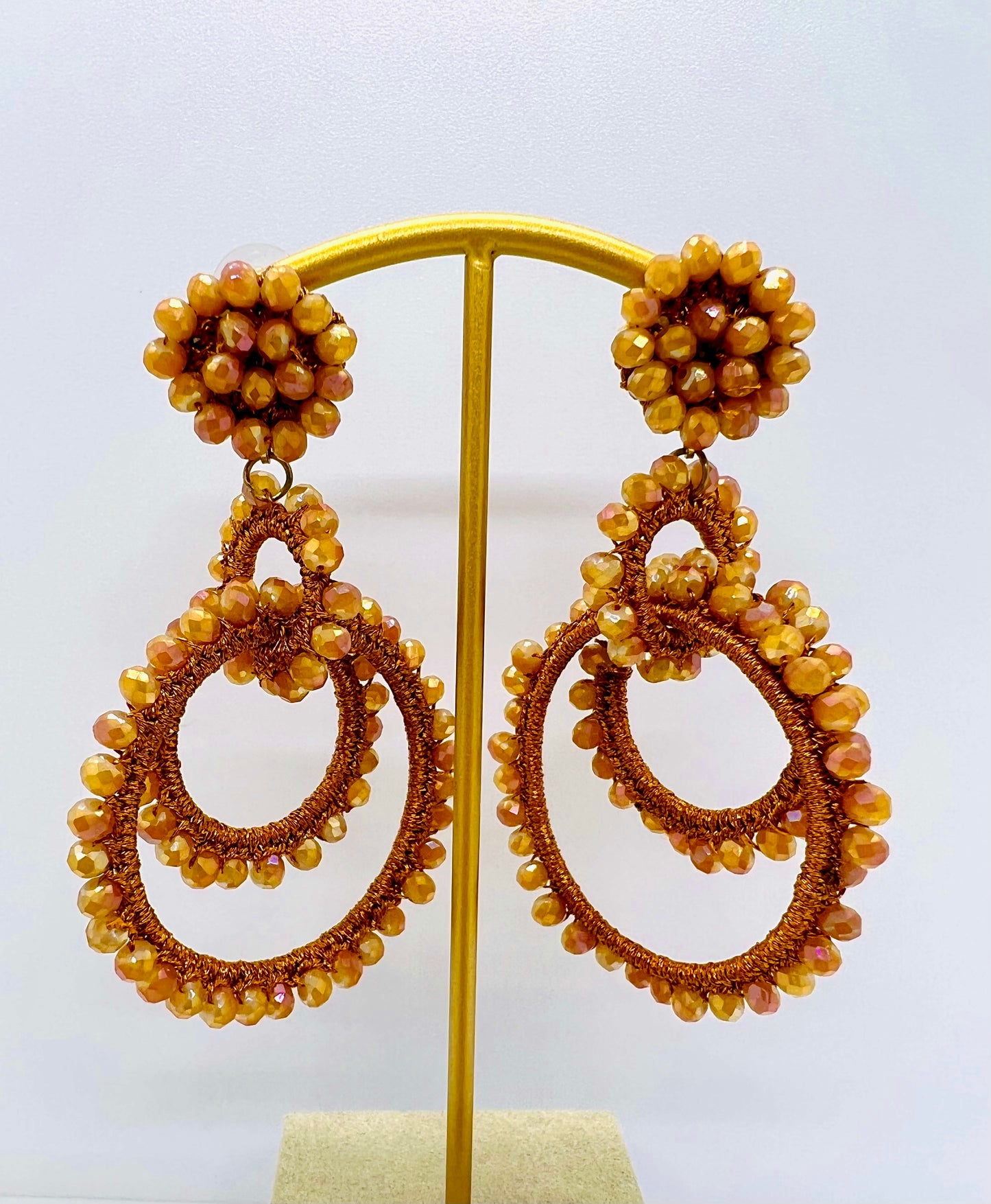 Boucles multicercles en perles