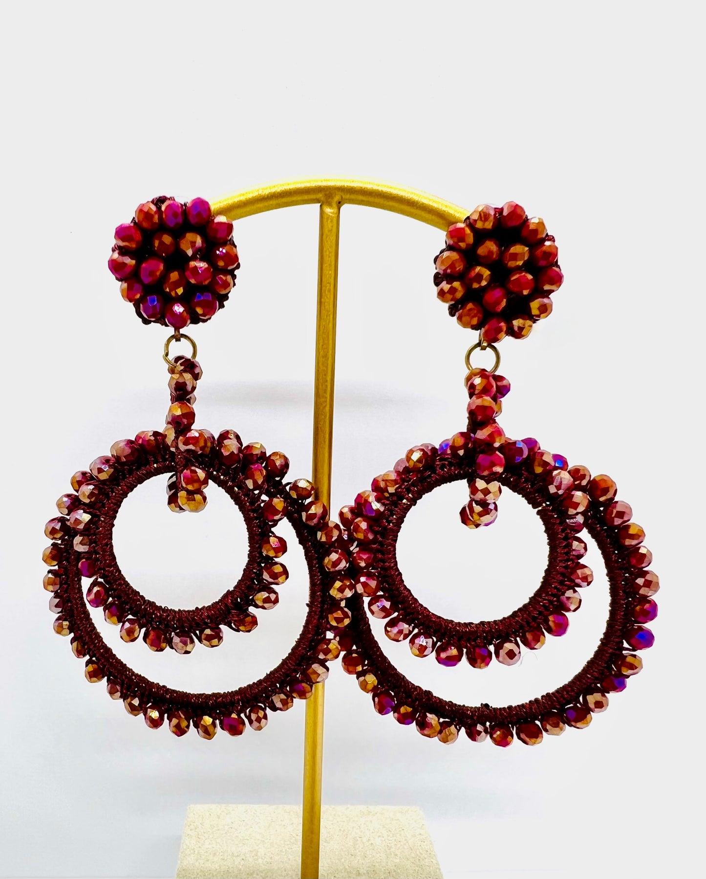 Boucles multicercles en perles