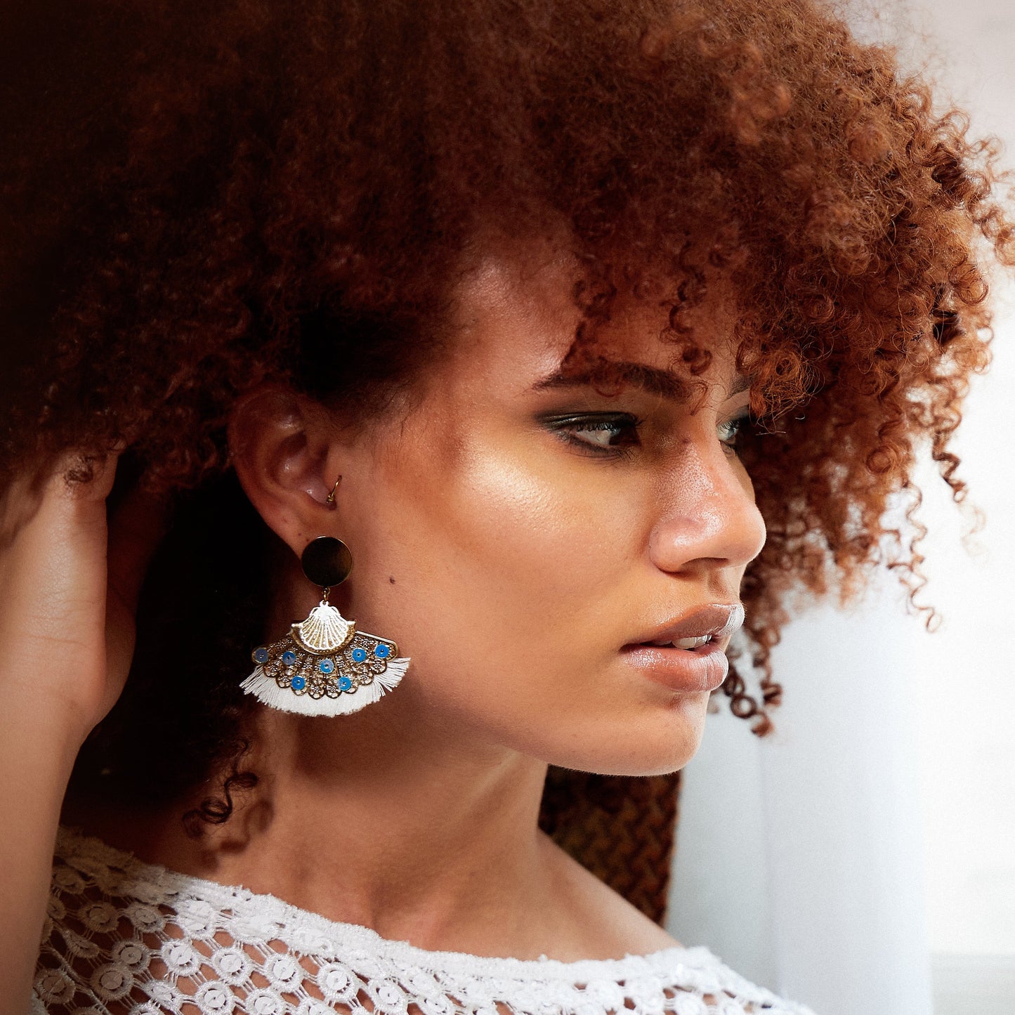 Boucles Ailes Franges Carnival