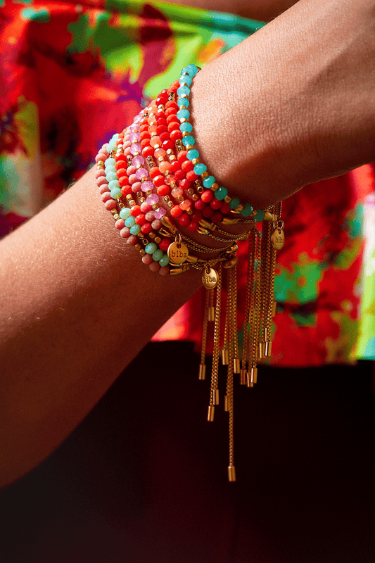 Adjustable Glass Bead Bracelets