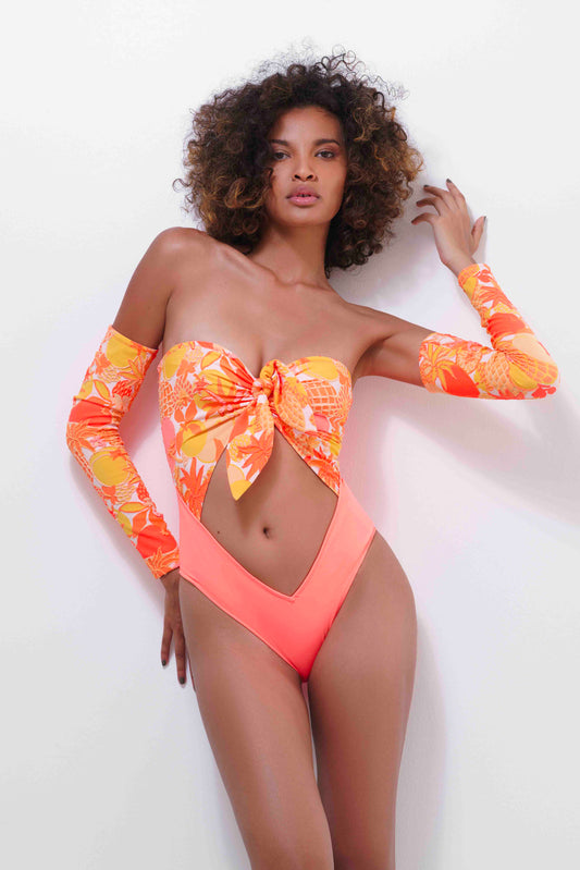 Cylia Tuttifrutti Strapless One-Piece Swimsuit