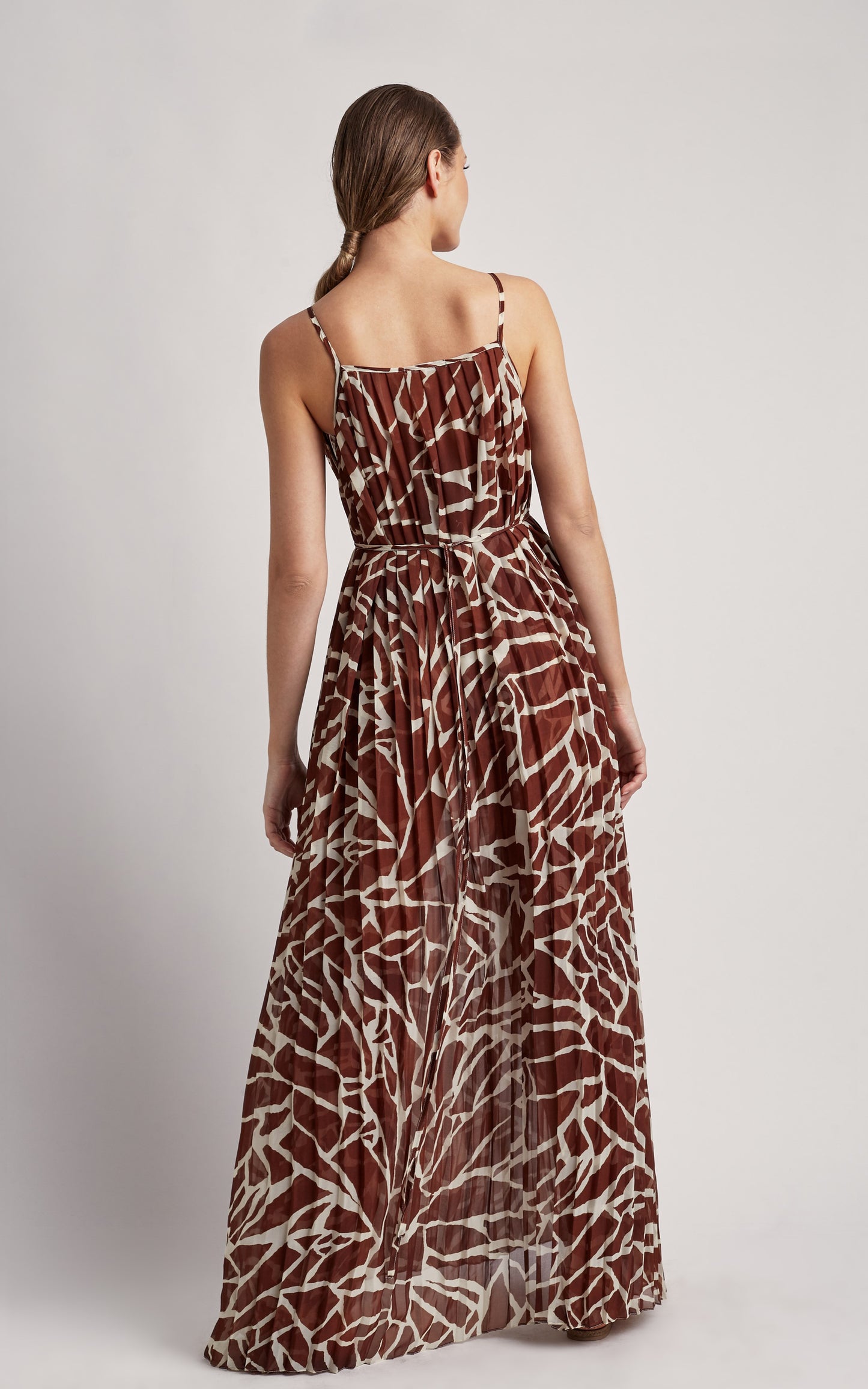 Giraffe Pleated Cover-Up Dress