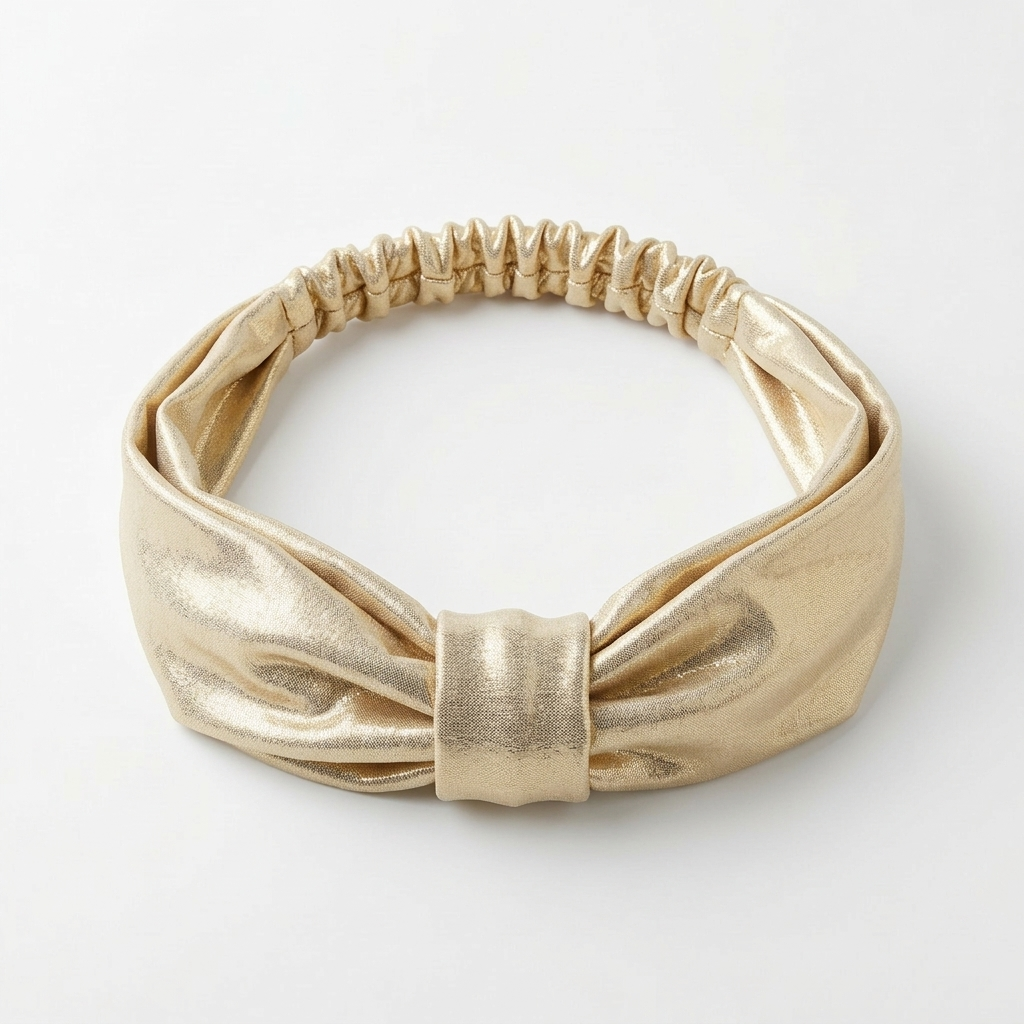 bandeau gold sun wi paris dore irise lycra headband femme plage