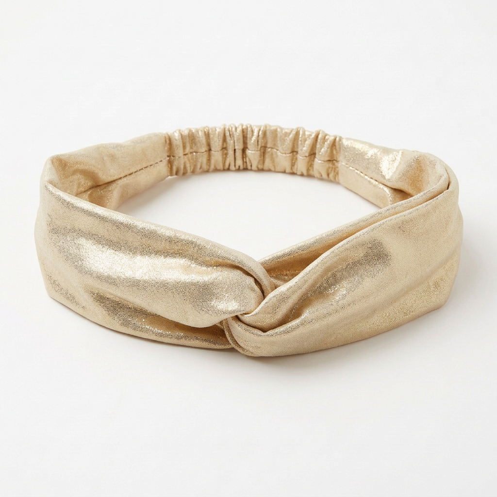 bandeau gold sun wi paris dore irise lycra headband femme plage