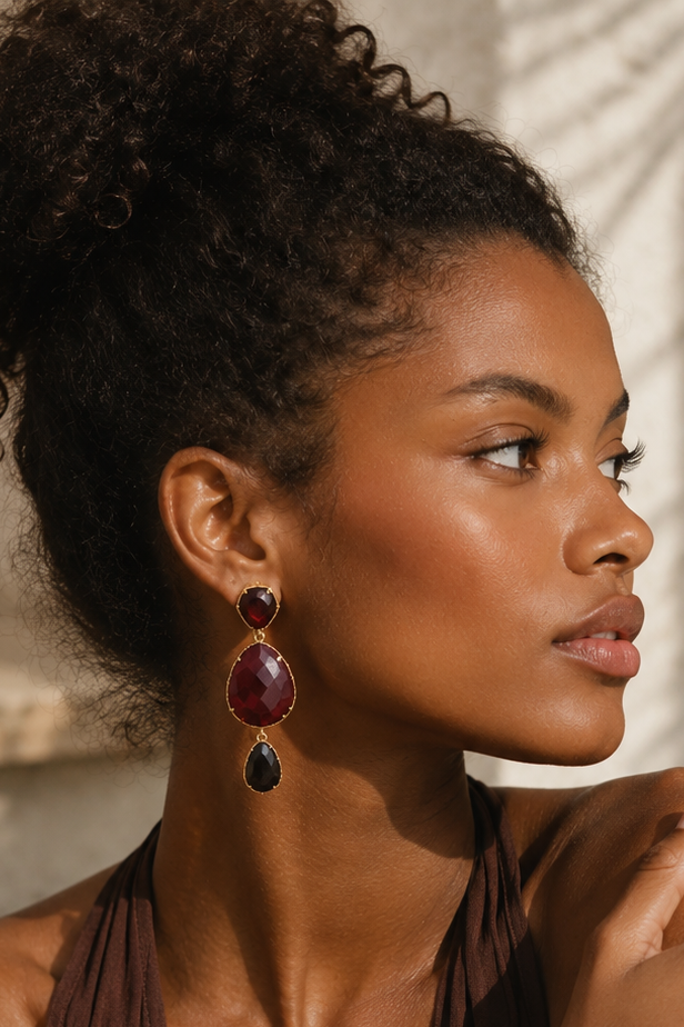 KALIMA earrings in gold-tone stainless steel | WIP