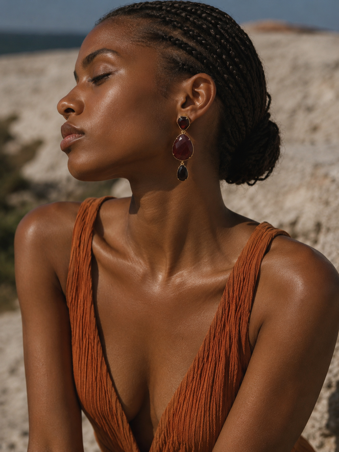 KALIMA earrings in gold-tone stainless steel | WIP