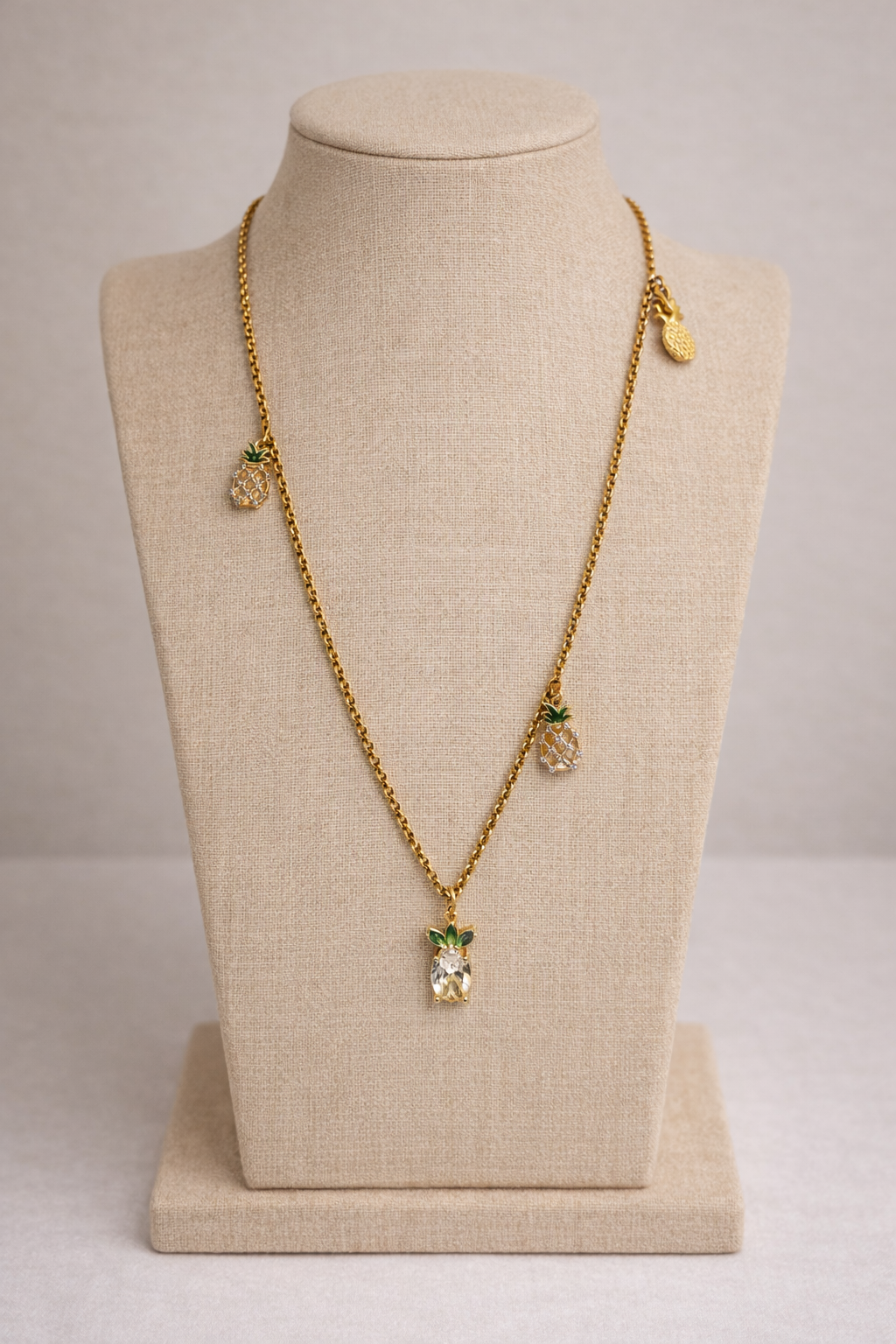 Collier PINEAPPLE acier inoxydable doré | WIP