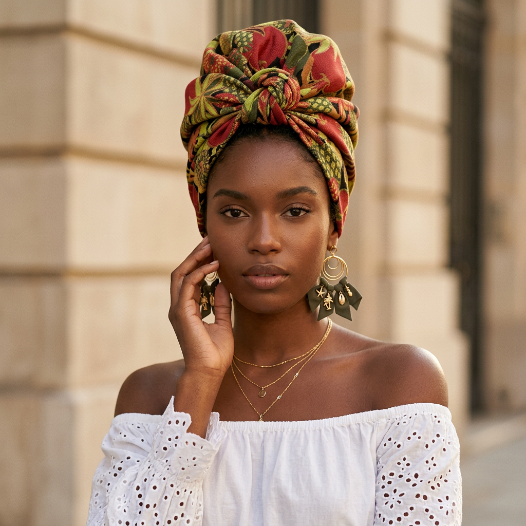pareo tuttifrutti wi paris vert tropical imprime fruits exotiques multicolore plage femme