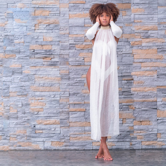 Nia gold/silver dress