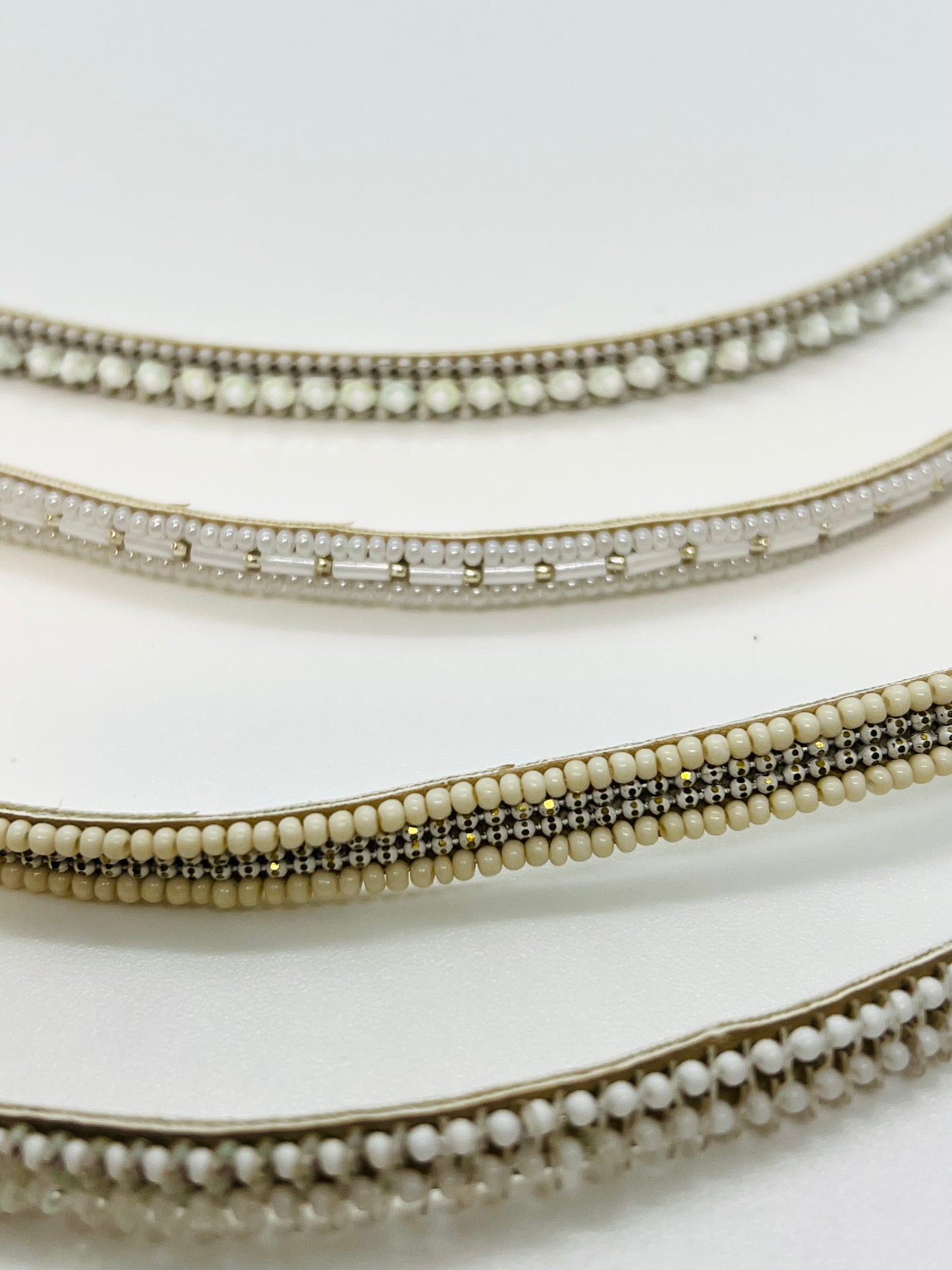 Bracelet de perles fermoirs argentés