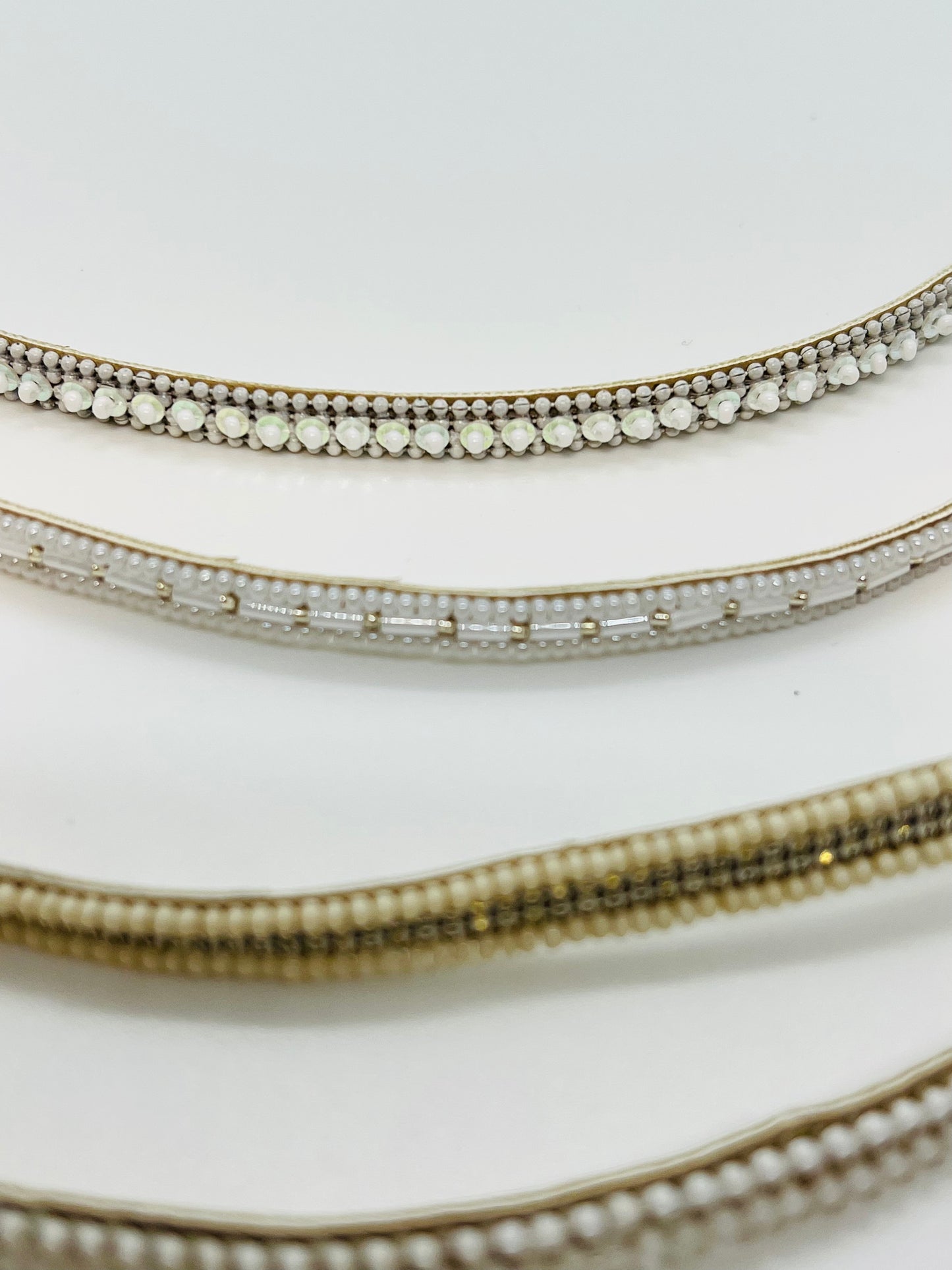 Bracelet de perles fermoirs argentés
